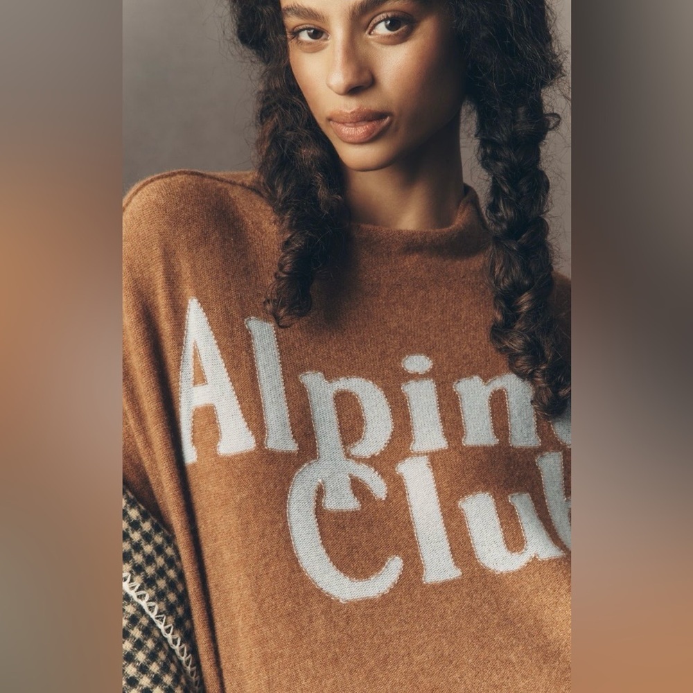 Anthropologie The Alani Cashmere Mock-Neck Sweater Size Small NWT